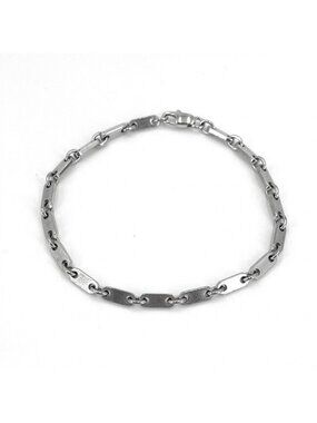 Cartier Bangle Figaro 18k WG Bracelet White Gold